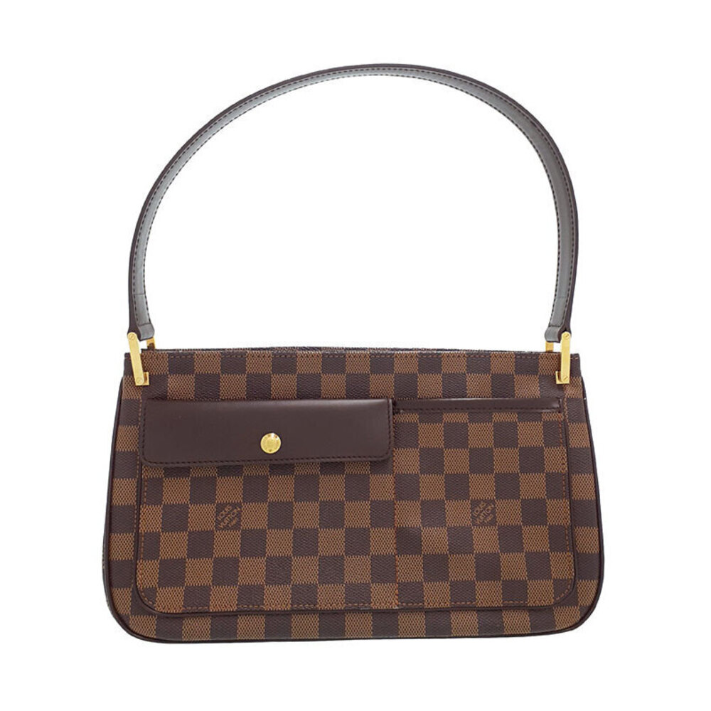 Louis Vuitton Damier Aubagne Ebene Brown Canvas Shoulder Bag